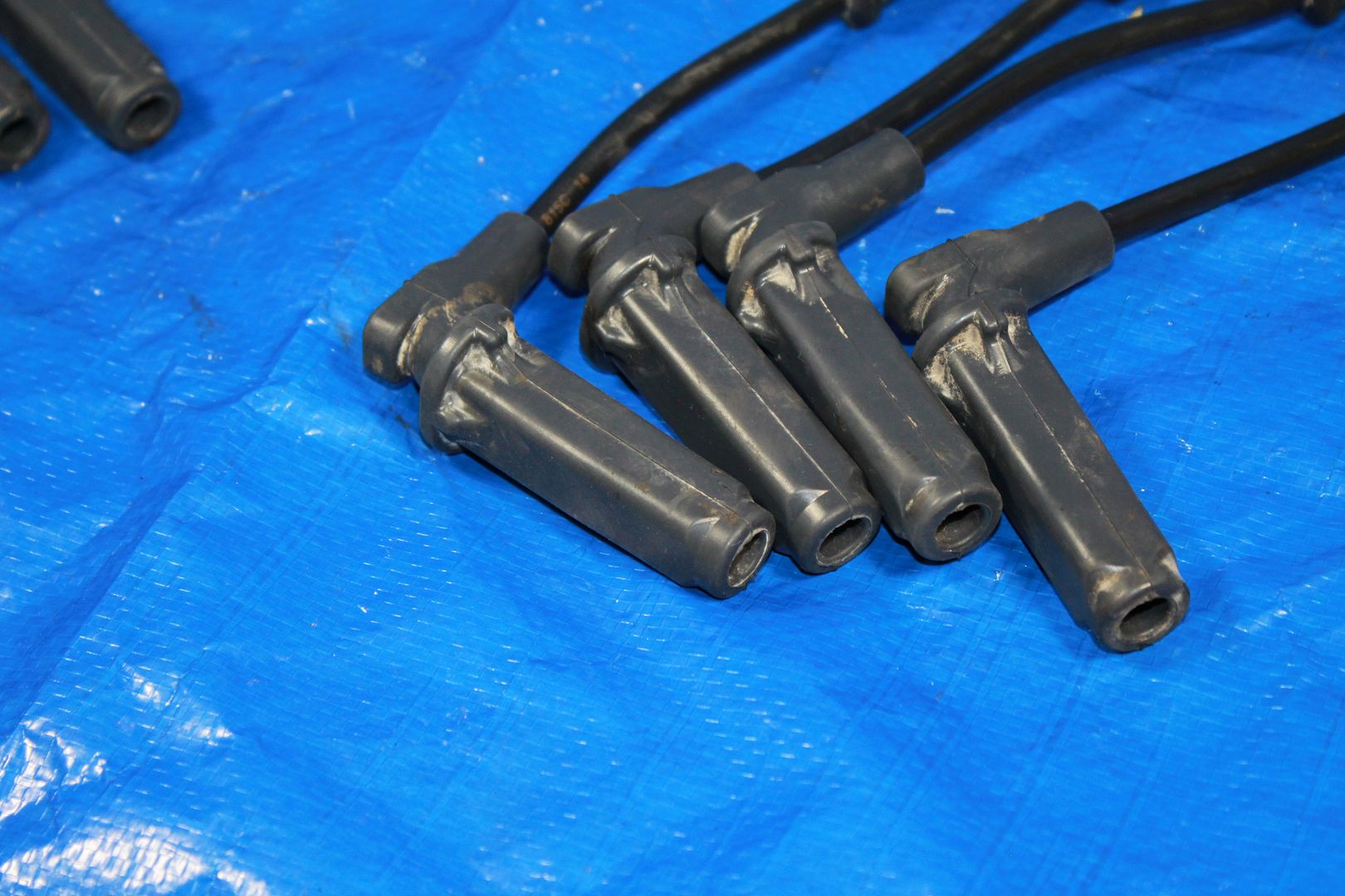 0513 CHEVROLET CORVETTE C6 SET OF 8 SPARK PLUG PLUGS WIRES FACTORY OEM